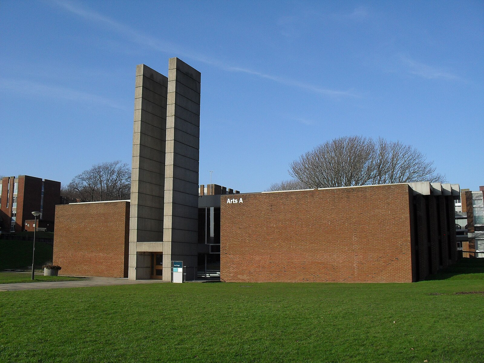 A picture of the Arts A building.