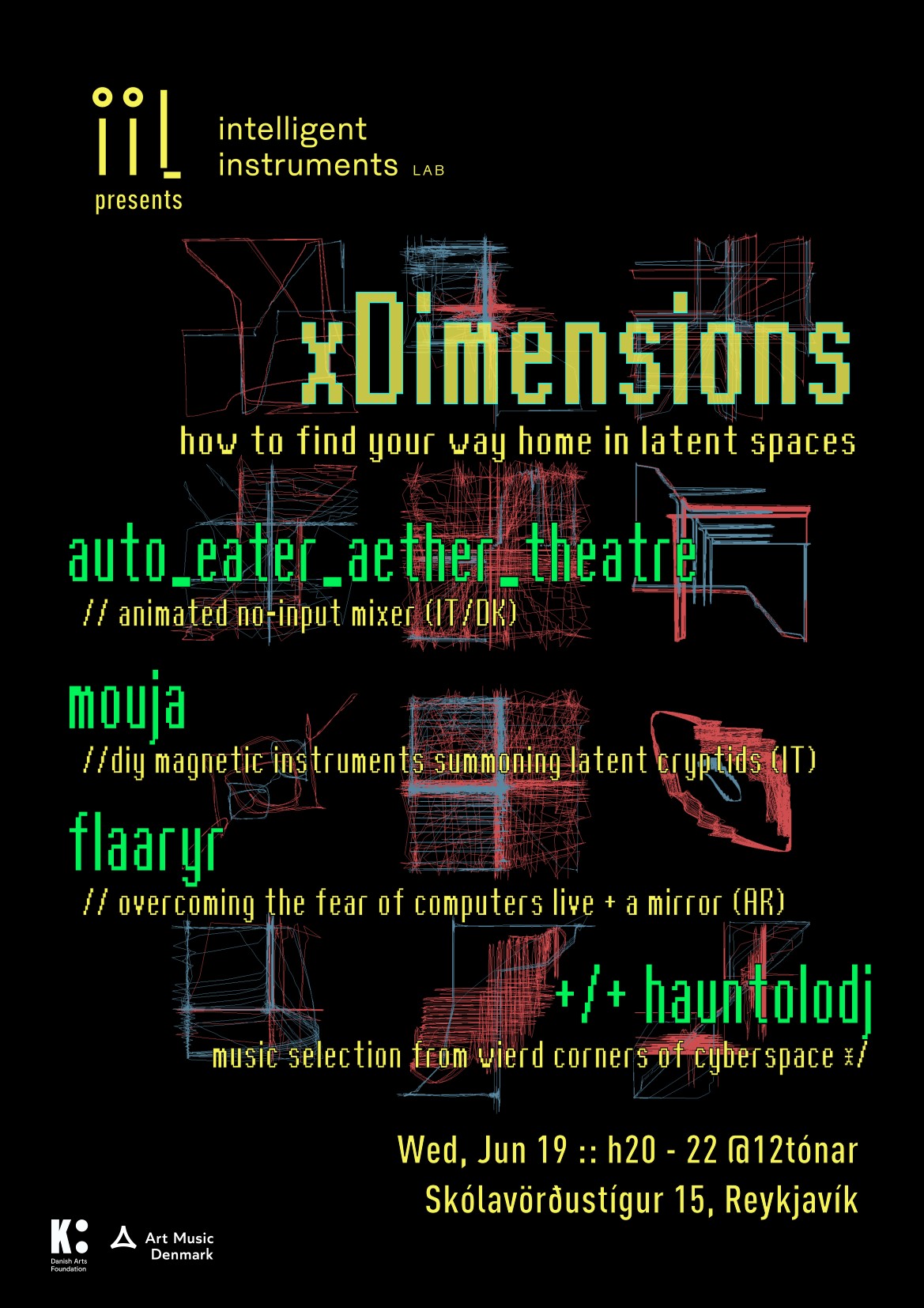 iil presents: xDimensions @ 12tónar Jun 19 h20-22