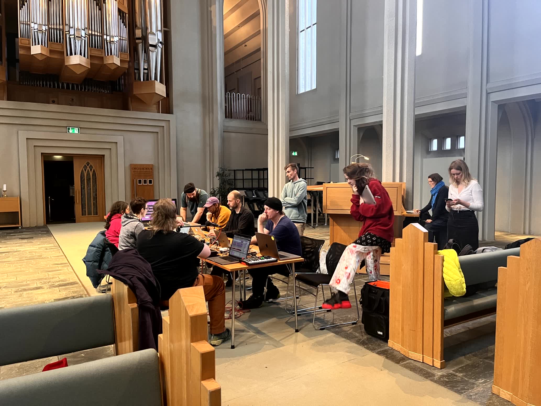 Organic Intelligence Workshop at Hallgrimskirkja in Reykjavik